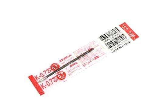 ゼブラ ボールペン用替芯K0.7芯 赤 10本入