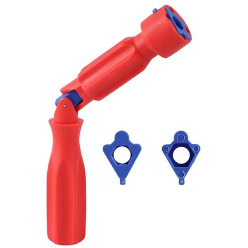 Toilet Seat Wrench Tool Set, 1.18x7.87in/3x20cm Toilet Seat Fitting Tool with Adapter Universal Rotation Utensil for Bathroom Lavatory Supplies Disassembly Installation and Repair