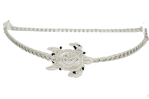 Women Fashion Skinny Belt Hip High Waist Metal Chain Links Water Turtle Buckle Bling M L XL4