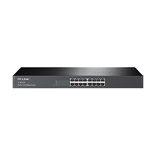 Switch de Armario TP-LINK TL-SF1016 16P Gigabit 10/100M 1 U 19"