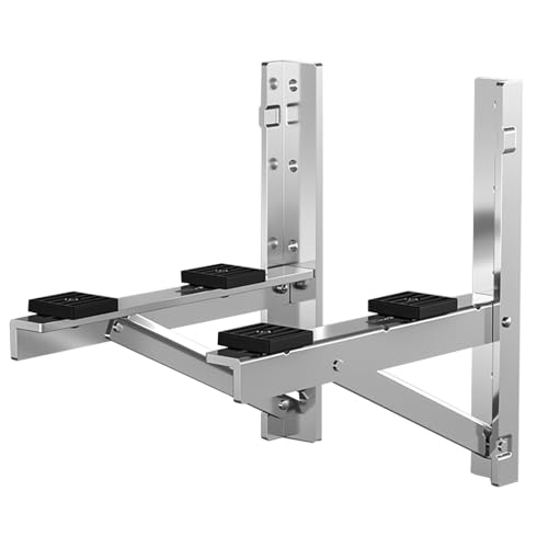 Wandkonsole Klimaanlage, Klima Splitgerät Wandkonsole mit Anti-Vibrations-Pads, aus Edelstahl für Bis zu 380 Kg(55x55x38.5cm/22x22x15in)