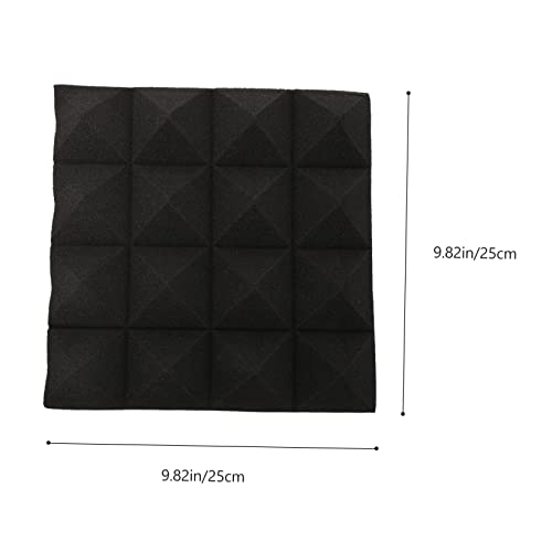 UPKOCH 12pcs paneles acústicos piramidales 5CM espuma insonorizante para estudios, reducción de ruido, paneles de pared absorbentes de sonido, algodón para salas de grabación, tratamiento acústico de alta densidad miniatura 2