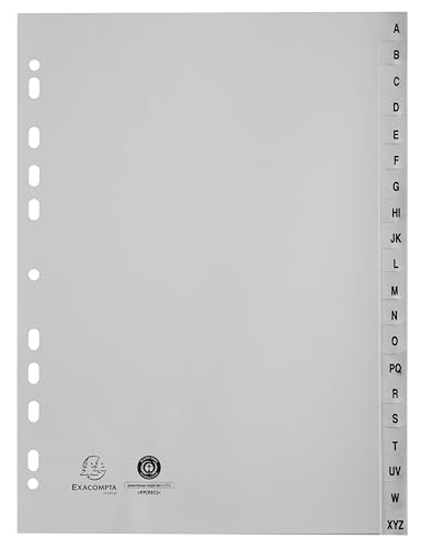 Intercalaires A4 plastique gris Exacompta pour ne plus perdre vos papiers - 3
