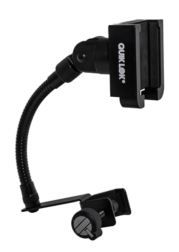 Quik Lok - Sms/001 Supporto Per Smartphone, Adatto Ad Asta Microfonica, Peso 600 G, Colore Nero