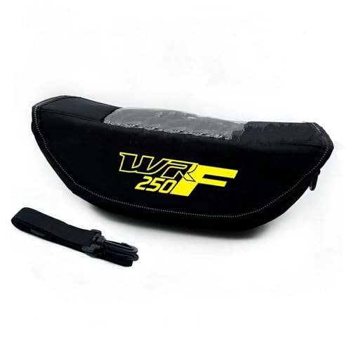 TXDBD Motorrad-Fronttasche, Lenkertasche Für Yamaha WR250F, wasserdichte Aufbewahrungstasche Für Reparaturwerkzeuge Wasserdichtes Schnellverschlusspaket(Schwarz3)