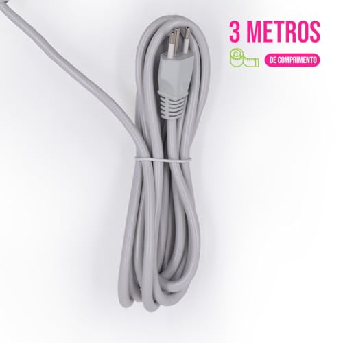 Extensão Elétrica com 8 Tomadas 10A e 1 Porta USB Quick Charger 3.0 22W, 4 Portas USB 2.4A e 1 Porta
