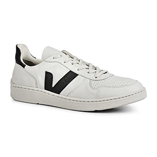 Tenis Masculino Sandro Moscoloni Em Couro Volker (White/Black, 40)
