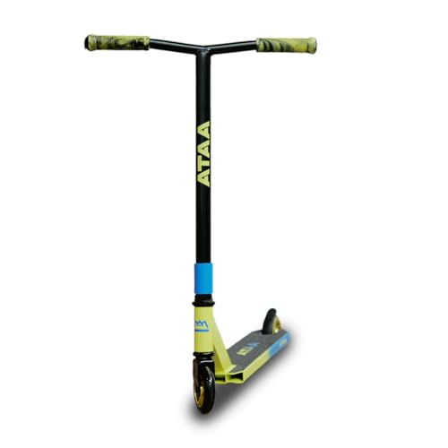 Patinete Freestyle Arkano - Amarillo -Patinete para Realizar giros 360º Trucos y Figuras, Patinete Urbano 6-12 años