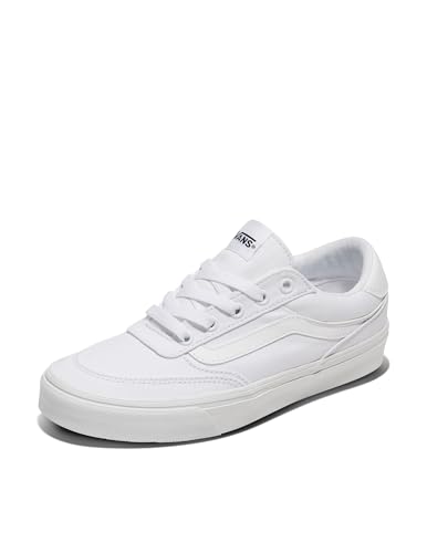 Vans Women's Brooklyn LS Shoe | Low-Top Sneakers for Everyday Wear, Walking, Work & Fashion, Canvas White/White, 10