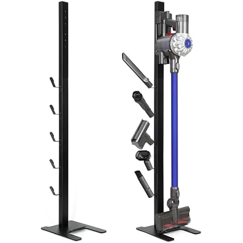 BRIGHTSHOW Storage Stand Docking Station For Dyson V15 V11 V10 V8 V7 V6 Cordless Vacuum Cleaners Attachments & Accessories organizer, Stable Metal Bracket Organizer Rack Holder Cover