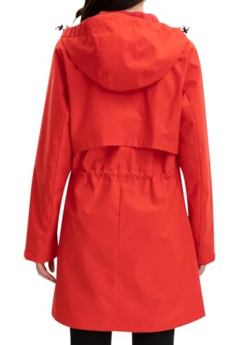 Rain Jacket Women Waterproof Long Raincoat Hood Lightweight Windbreaker Outdoor Coat2