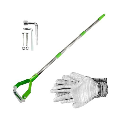 Zappa da Giardinaggio | Pala Manuale Con Anello Regolabile | Zappa A Per Diserbo Del Giardino - per Scavare Zappare Dissodare e Delimitare Giardino Cortile Aiuola