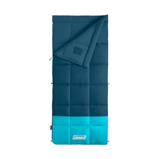 Coleman Kompact 20°F/30°F/40°F Sleeping Bag, Cool-Weather Adult Sleeping Bag with Heat Retention, Stuff Sack, & Snag-Free Zipper, Great for Camping, Sleepovers, Guests & More