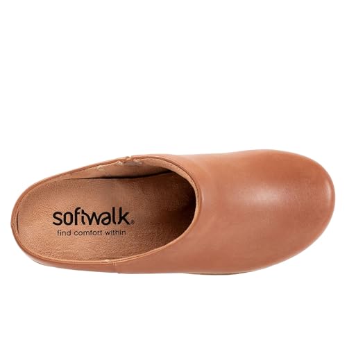 SoftWalk Women's Arvada Clog, Luggage, 8 X-Wide2