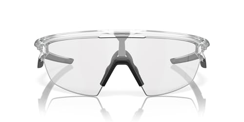Oakley OO9403 Sphaera Polarized Rectangular Sunglasses, Matte Clear/Clear Photochromic, 36 mm