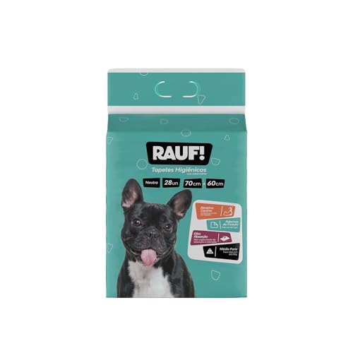 RAUF - TAPETE HIGIENICO PARA CÃES - RAUF NEUTRO 70cmx60cm 28und - Econômico