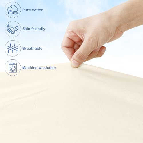 Image of VitalCozy 20 Pack Baby Crib Sheets for Boys and Girls, Fitted Cotton Daycare Crib Sheets, Breathable Microfiber Toddler Bed Mat Sheet for Standard Mattress Daycare Nap Mat, 24 x 48 Inch(Classic Color)
