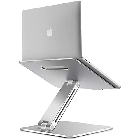 B-Land Laptop Stand, Ergonomic Adjustable Laptop Holder Laptop Riser Aluminum Notebook Computer Holder Stand Compatible with MacBook, Air, Pro, Dell XPS, Samsung, Lenovo, Alienware All Laptops 10-17" Cover