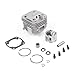 Caruner Metal 45CC Engine Double Ring Piston Cylinder Head Set RC Replacement Parts for Rofun Rovan BAHA Baja 1/5 5B 5T 5SC RC Car