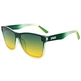 EPHIU Polarized Sports Sunglasses for Men Women One-Lens Mirrored with Non-Slip Rubber Temple Tips for Running Driving
