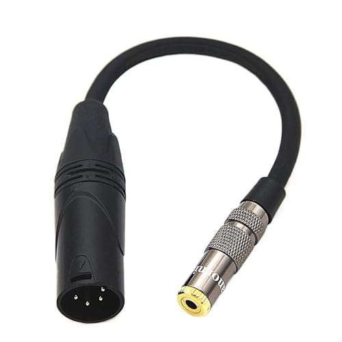 Cable Adaptador de Audio YHNNH XLR a 6.35MM 10cm miniatura 2