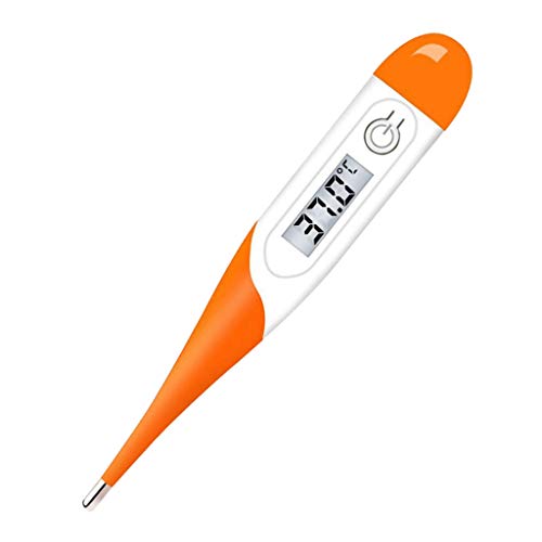 Digital Thermometer Oral for Adults and Babies?Soft Head Waterproof Fever Thermometer for Adults - Accurate and Fast Readings with Fever Indicator