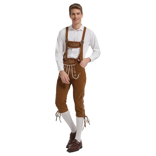 Pantalon en cuir pour homme vêtement traditionnel de fête pour rassemblement folklorique