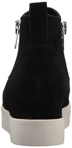 Steve Madden Steve Madden Women's Wedgie-P Sneaker, Black Suede, 7.5 M US