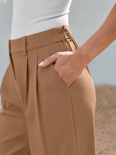 Image of LILLUSORY Womens Wide Leg Dress Work Flowy Pants Business Casual Outfits