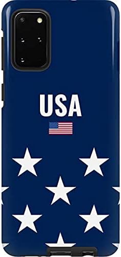 Skinit Pro Phone Case Compatible with Galaxy S20 Plus - Distressed American Flag Design