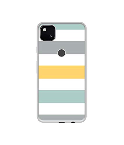 Image of Line Texture Design Printed Silicon Soft TPU Back Case Cover for Google Pixel 4A