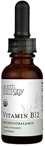 Organic Vegan Vitamin B12 Sublingual Liquid Supplement – 2000mcg Methylcobalamin Drops for Natural Energy, Metabolism Helps with Weight Loss, and Immune System Support – 1 Fl Oz