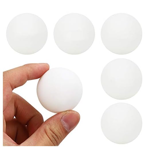 REGAIL Table Tennis Balls Durable Superb Craftsmanship Pingpong Training Sports for Table Tennis for Indoor Or Outdoor Use (6 White Plastic Buckets)