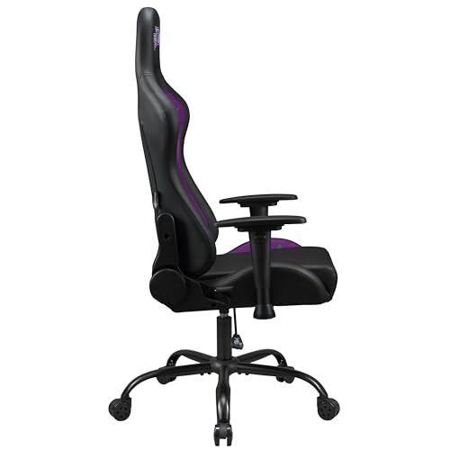 Joker - Gaming Stuhl oder Bürostuhl, Gamer Sessel für Erwachsene, Bequeme Sitzfläche, integrierte Kopfstütze, Armlehnen und Höhe verstellbar, ergonomische Rückenlehne - Schwarz.