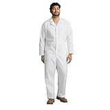Red Kap Men's Twill Action Back Coverall, White, 34