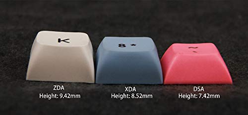 Keycaps ZDA Perfil PBT para Cherry MX 130 teclas miniatura 6