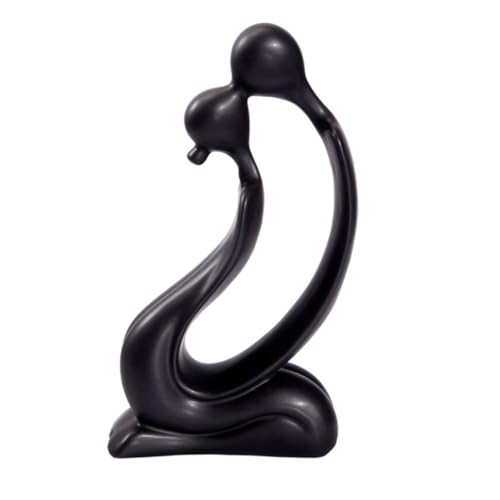 Figurine en céramique abstraite amoureux symbole union éternelle