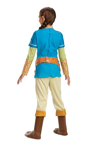 Link Breath Of The Wild Deluxe Costume, Blue, Medium (7-8)2
