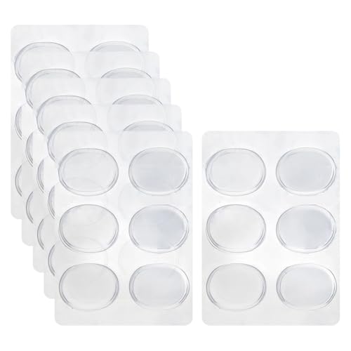 Lot de 36 coussinets adhésifs en gel de silicone pour chaussures - Petits coussinets antidérapants pour chaussures
