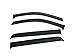 EGR 641771 Window Visors Full Set Truck Accessory with Smooth Smoke Finish, Compatible for Select 2014 to 2018 Chevrolet Silverado HD Models