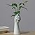 NBHUZEHUA White Ceramic Hand Bud Flower Vase for Hhydroponic Floral Arrangement Table Decorative