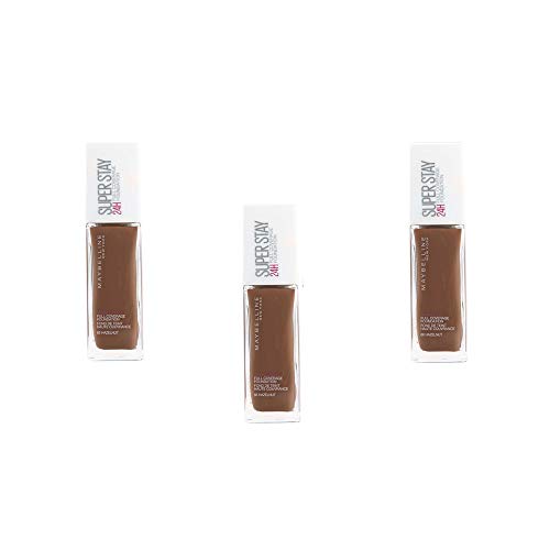 Maybelline New York Base de Maquillaje líquida Superstay 24H - 66 hazelnut, Juego de 3 (3 x 30 ml)