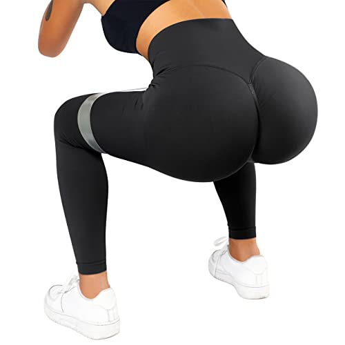 OMKAGI Women Scrunch Butt Lifting Leggings Seamless High Waisted Workout Yoga Pants4