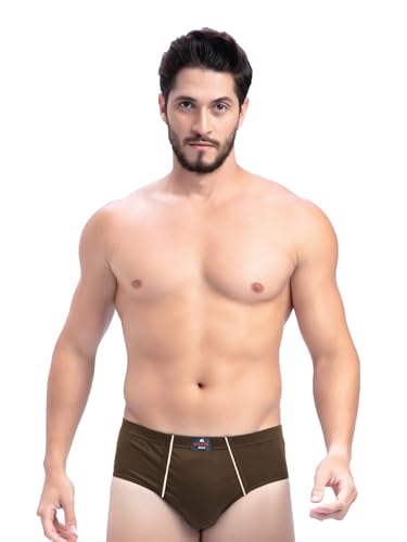 Image of Milton Mens Pure Cotton Solid Briefs with Inner Elastic|Premium Soft Breathable Underwear for Men|Comfort-Fit Waistband for All-Day Wear|Multi-Color, Color Name May Vary as per Availability|Pack of 3