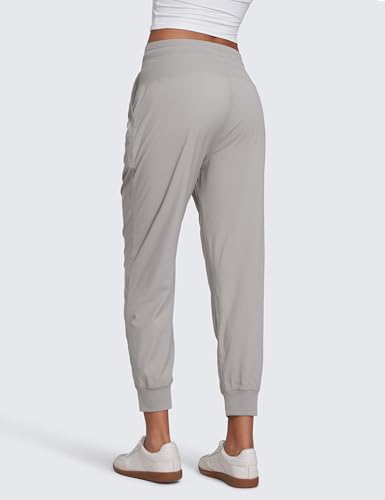 Image of CRZ YOGA Ease Line Joggers 26 inch /28.5 inch /30.5 inch | Casual, Lightweight, Ruched Design, Pockets, for Women