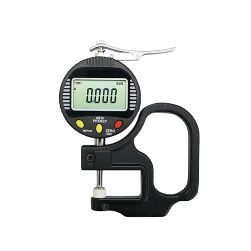 CHBMSS 0.001mm 10mm Digital Thickness Gauge Thickness Measurement Digital(Flat Head)