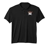 Baseball Heart Pirate Hat Crossed Swords Men Boys Kids Youth Performance Polo Shirt