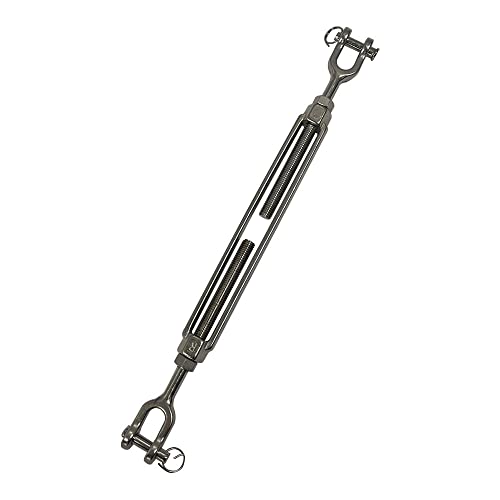 Prolinemax 316 Acero Inoxidable Marino 1/2'' x 9'' Quijada Quijada Tensor para Cables miniatura 1