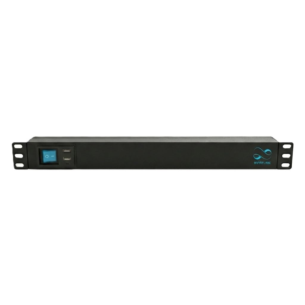 Infitronic - INSV1006-19" 8 prese, 1U con 2 ricariche USB