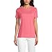 Lands' End Women s SS Relaxed Supima Crew Neck T Shirt Wood Lily Regular X-Large